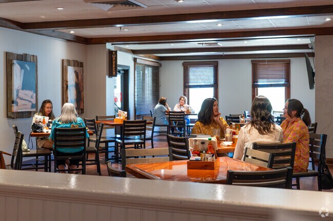 Grady V's features both indoor and outdoor dining options next to the Bayou Country Club.