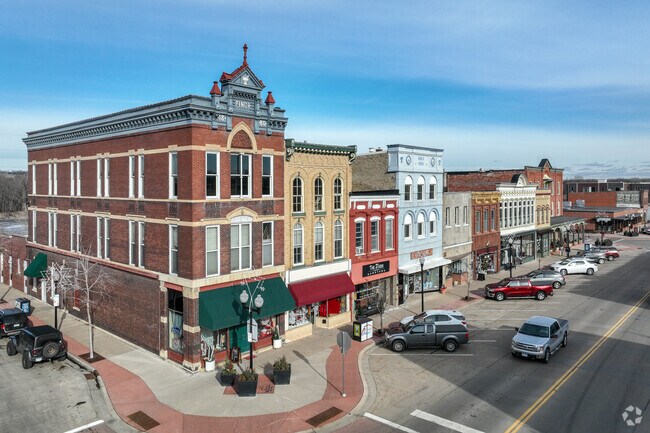 Downtown Hastings is lined with historic buildings dating back to the 1800's.