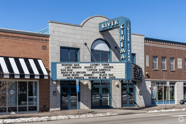 Downtown East Grand Forks features a classic movie theater.