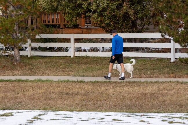 Greenfield Park is popular with walkers and runners thanks to it's paved trails.