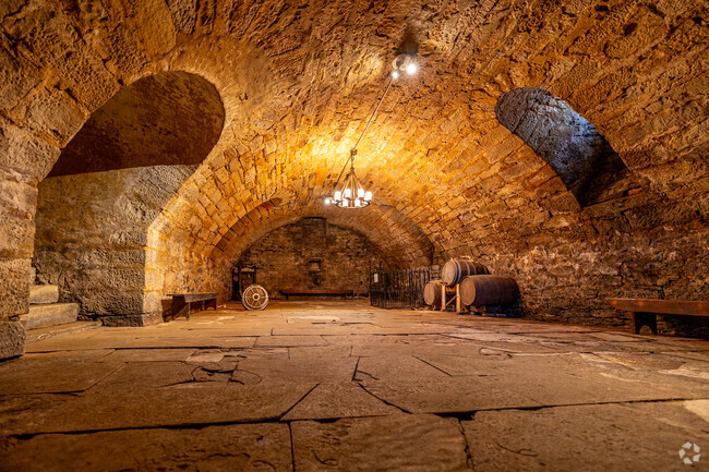 A historic wine cellar is located beneath the Harmony museum in the town of Harmony.