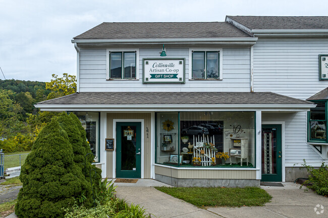 The Collinsville Artisan Co-op is one of many small shops in canton to find hand made crafts.