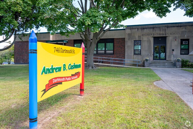 Near Great Neck, Andrew B. Cushman Elementary supports early student development.