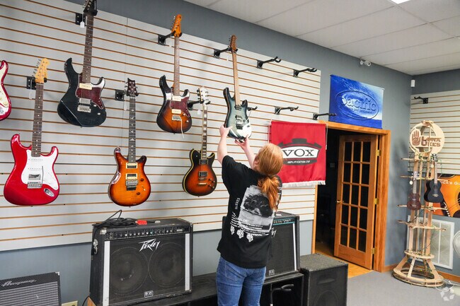 Mike's Music Store, nestled in Flowood, offers a boutique experience for guitar enthusiasts.