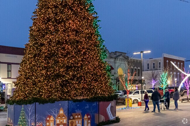 Every December, downtown Rogers lights up with the Spirit of Christmas Parade and light disp