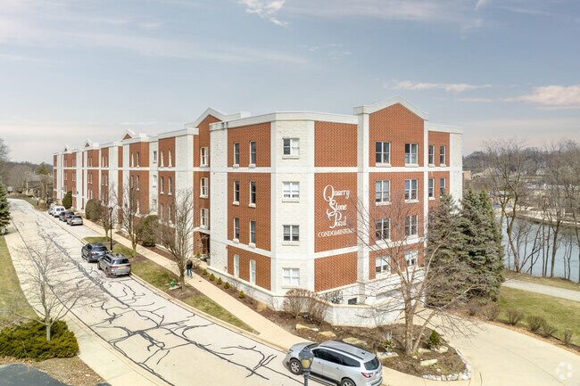 Find a condo close to the Fox River with an enticing walking path in Batavia Historic District.