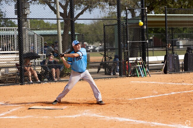 Downtown Pompano holds softball tournaments.