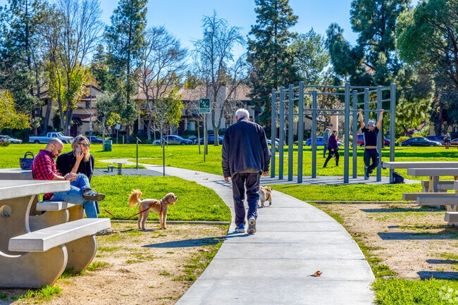 Rest, walk, and work out at Warner Center Park in Woodland Hills.