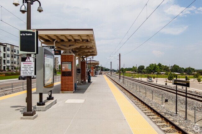 Arvada Ridge Station provides trains to Denver for Alta Vista residents.