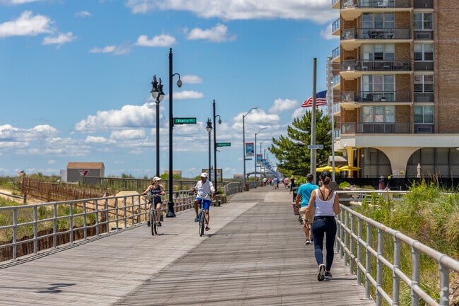 Residents enjoy walking and jogging along the boardwalk near Hamilton Township Atlantic.