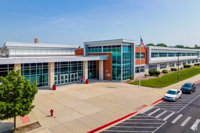East Aurora High School is a public school with about 4,000 students in grades 9-12.