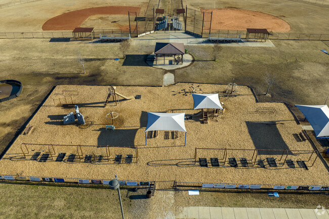 Playground of Goldsmith Schiffman Elementary in Owens Cross Roads Alabama.