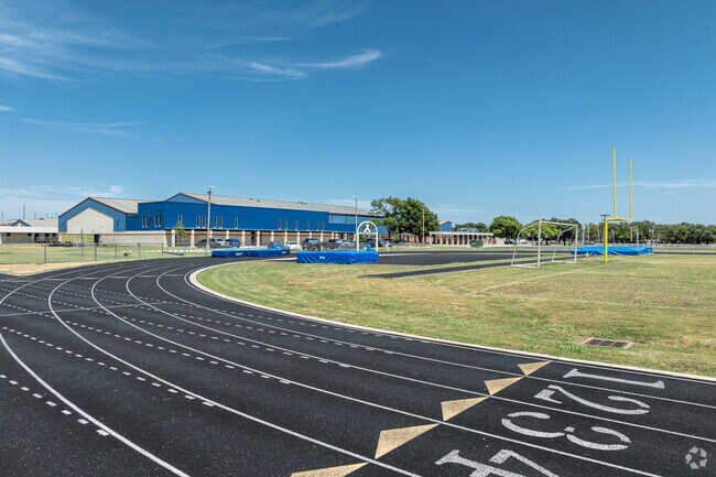 A full size track and field is available for students at Barton Middle School.