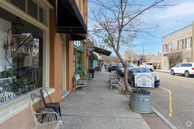 Historic downtown Covington offers a charming street scene to explore.