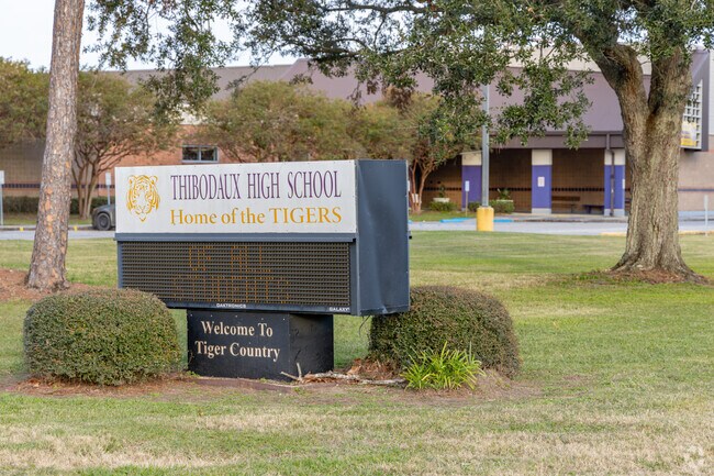Thibodaux High School supports Kraemer students with strong academics.