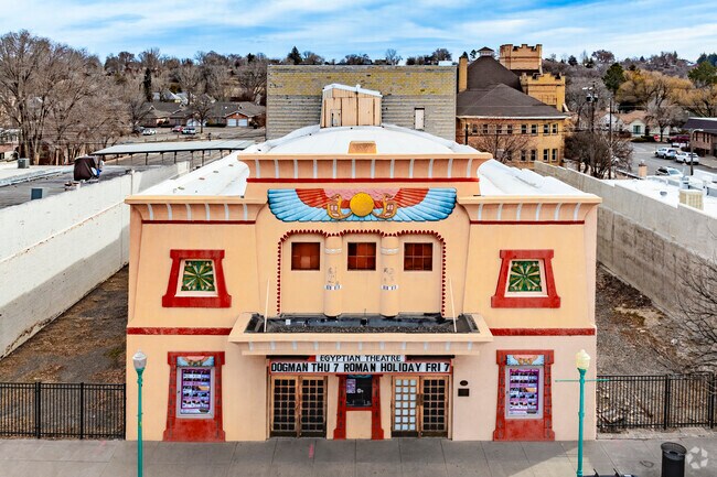Delta, Colorado, prioritizes historic preservation, with the 1920s Delta Egyptian Theater as a prime example. This restored gem, featuring stunning Egyptian Revival architecture, hosts movies, performances, and events, keeping the town’s rich history and cultural spirit alive.