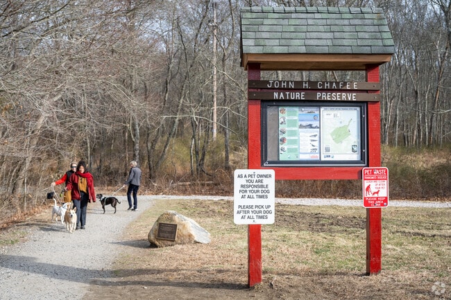 A peaceful walk with your dog awaits at John H. Chaffee Nature Preserve in Cold Spring Beach, RI.
