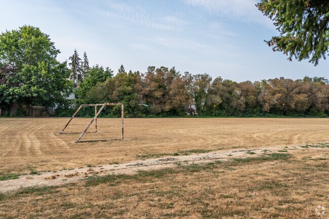 Takena Elementary School has a soccer field for students to play on in Broadway-Albany.