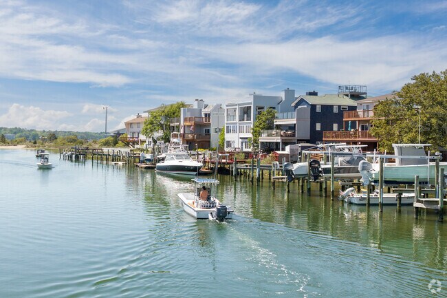 Boaters head out to Lynnhaven Bay near the Lesner Bridge in the Bayville neighborhood.