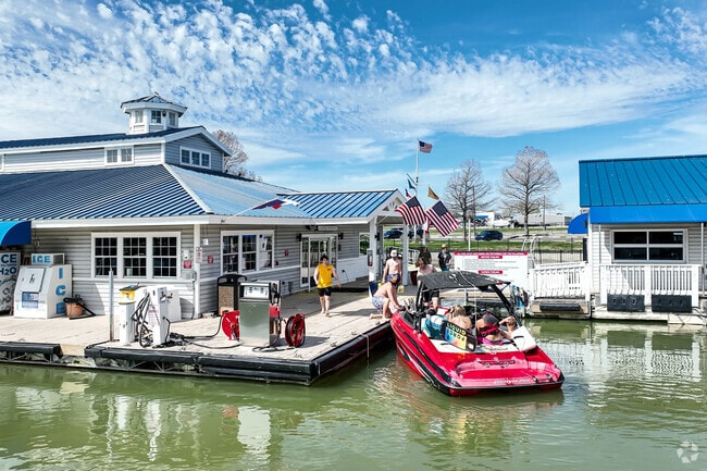 The local Lynn Creek Marina is a fun spot for residents on a sunny day.