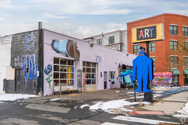 Art studios, galleries and supply stores dot the streets of Northampton.