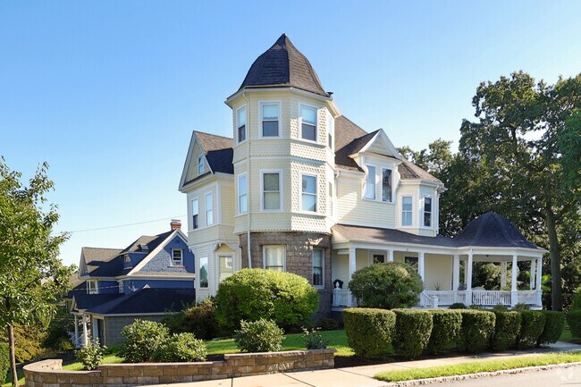Fully restored Queen Anne Victorian houses can cost around $2.1 million here in Melrose.