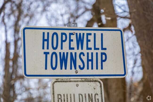 Rolling farmland meets peaceful country living in the neighborhood of Hopewell Township.