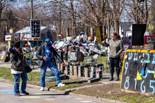 Walk through the famous Heidelberg Project, curated by founder and Detroit native Tyree Guyton.