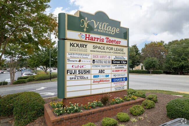 The Village at North Elm offers a range of dining and retail options.