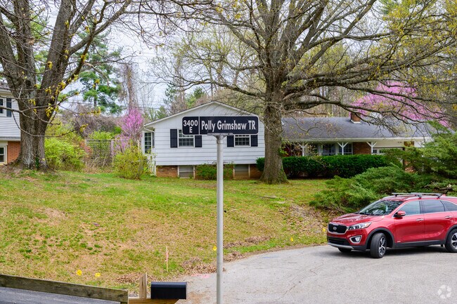 The Polly Grimshaw Trail is accessed via the Park Ridge neighborhood, it leads to the IU campus.