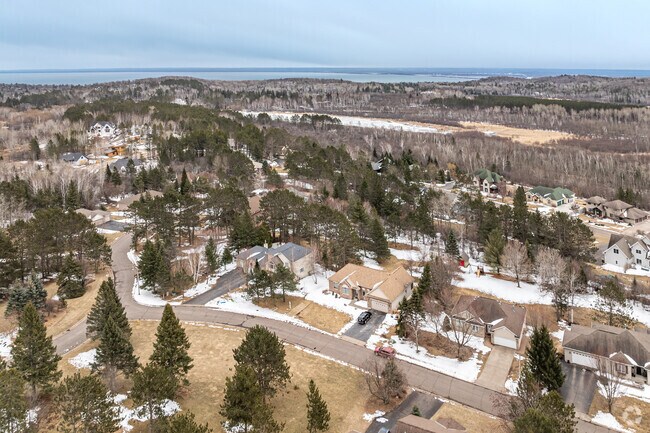 Newer homes on spacious lots can be found overlooking Hartley Nature Center.