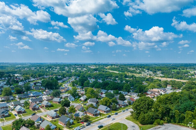 Enjoy the quiet suburban lifestyle in Rosedale while still in view of Baltimore.