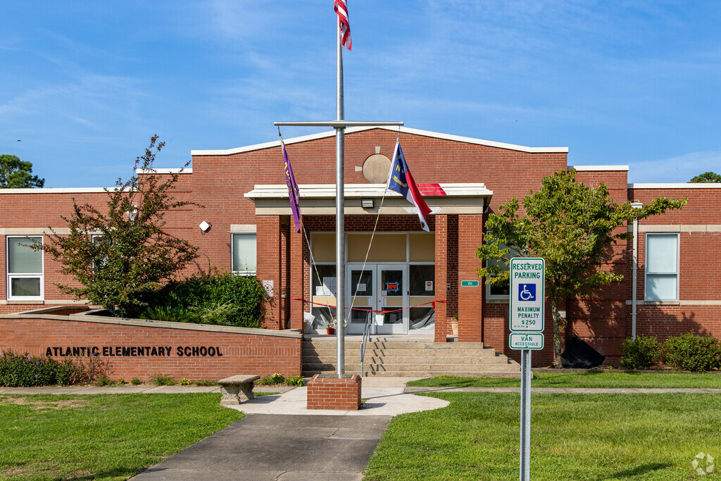 The Atlantic Elementary School has just over 85 students.