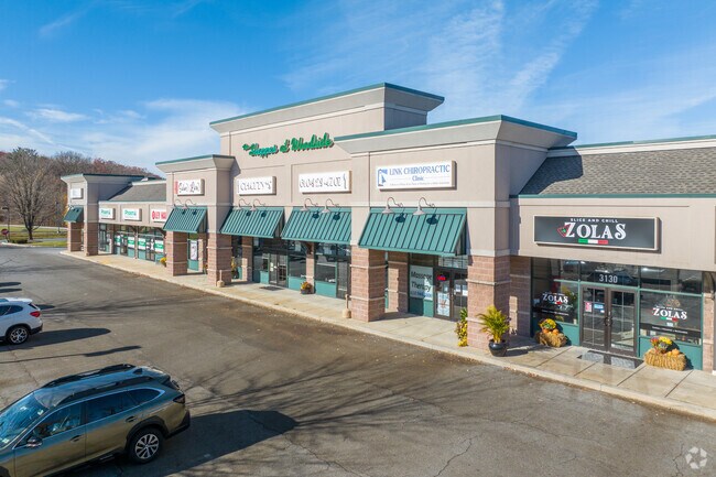 Living in Ruscombmanor includes easy access to several small shopping centers.