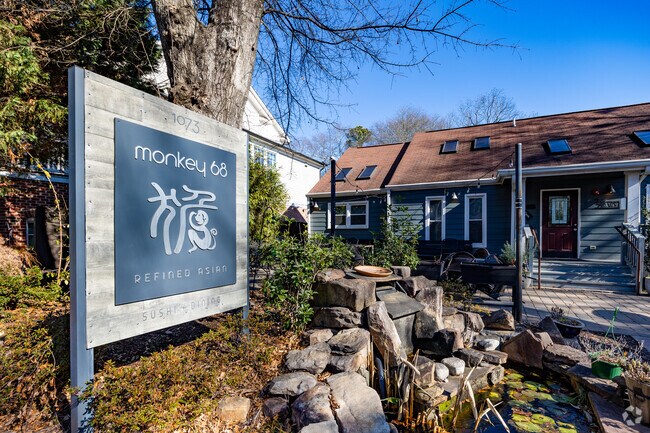 Monkey 68 is a sushi place that is right near downtown Roswell, GA.