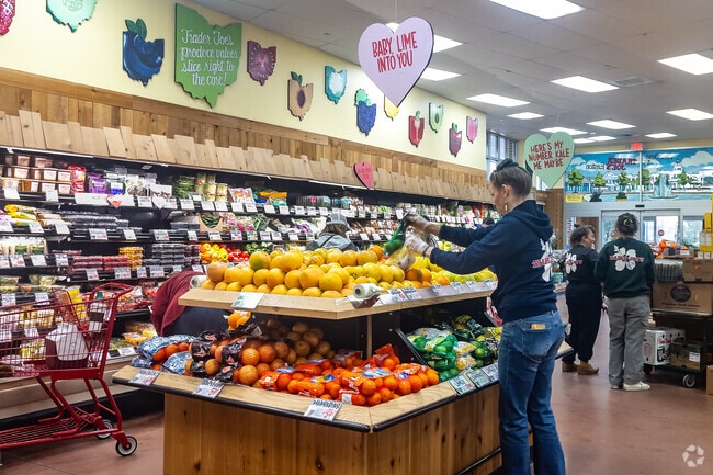 The residents of Walnut Creek enjoy shopping at Trader Joe's grocery store.