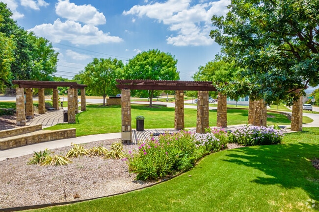 Locals visit Boyer Park, a well-manicured small park located in Prosper, to get some sun.