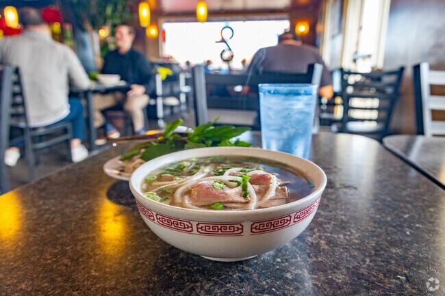 For lunch or dinner you can order a steaming bowl from Pho 95 near Harvey Park.