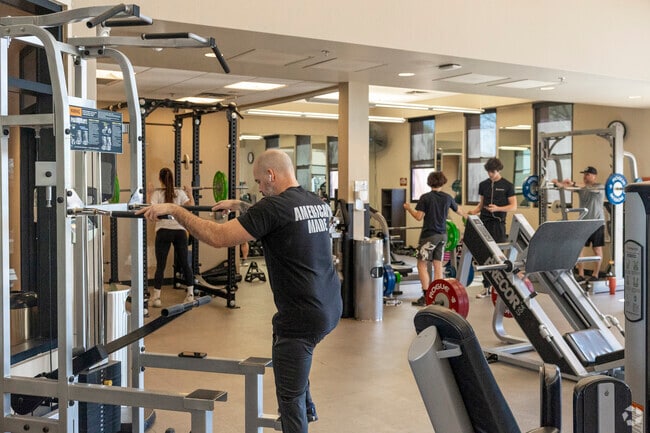 Residents of North Gateway have access to a private community center with a fitness room.