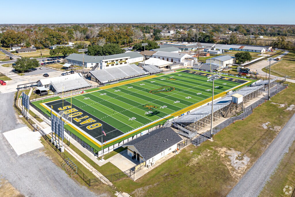 St Amant Middle School boosts a large football stadium.