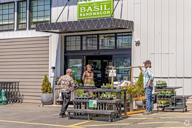 Under the warm sun, Lambertville’s Basil Bandwagon blooms with local plants, fresh produce, and the kind of friendly exchanges that make a town feel like home.