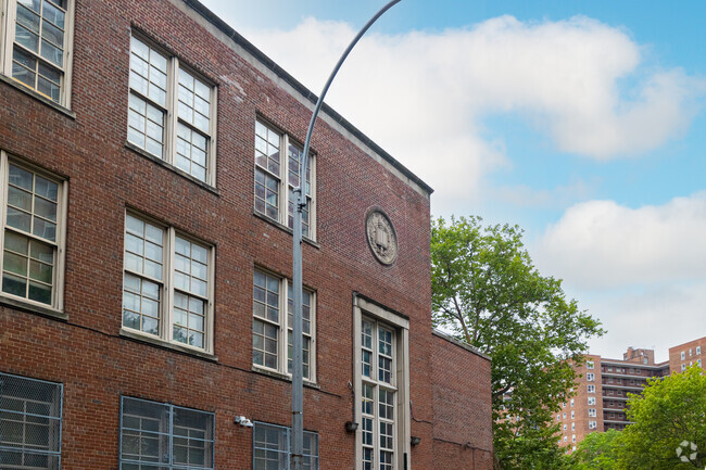 P.S. 206 The Horace Harding School in Queens, New York sports a classic facade.