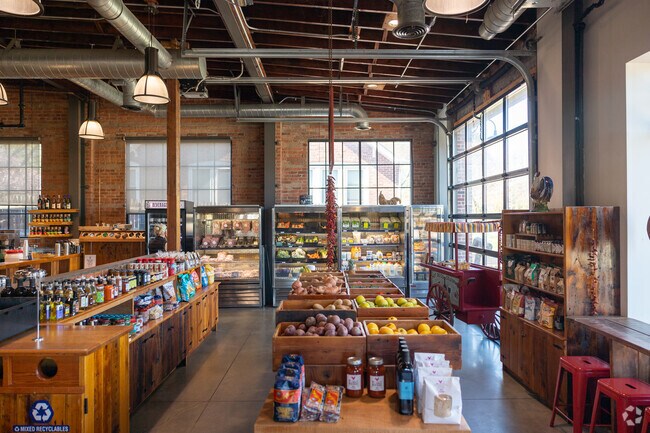 The Brick Farm Market provides a residents with fresh produce.