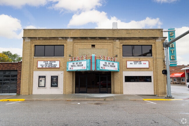 Locals can go see a movie at the State Theater in Central City.
