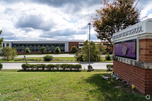 Huguenot High School is a beautifully designed school with large spaces for learning.