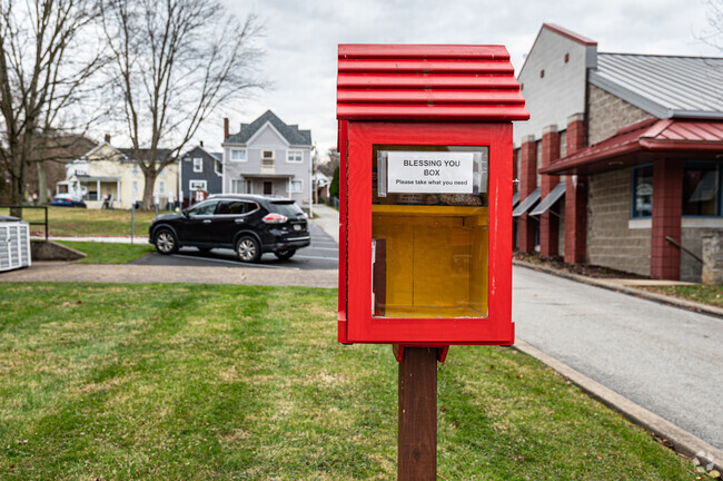 Rural areas like Lowber are tight knit communities and have things like a Blessing Box to help.