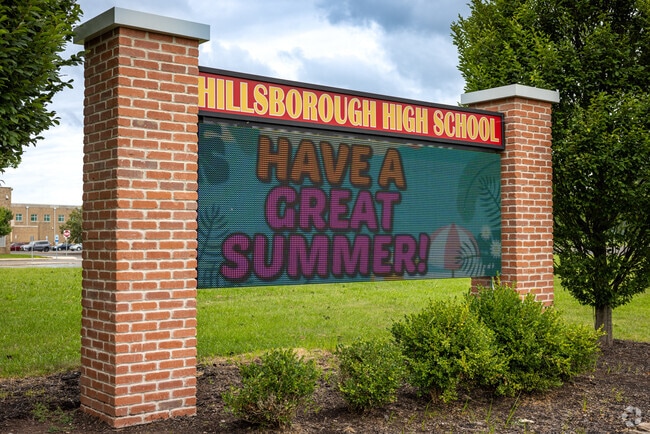 Hillsborough High School, a public educational facility in Hillsborough & Montgomery Townships.