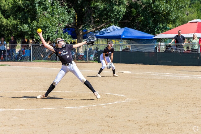 Girls softball is often played during the summer months at the 
El Pomar Youth Sports Park.