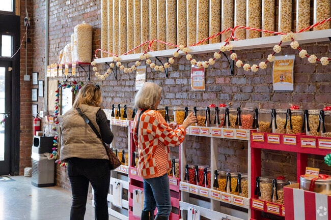 Residents of Kingsport flock to Cornucopia, the go-to spot for fresh popcorn.