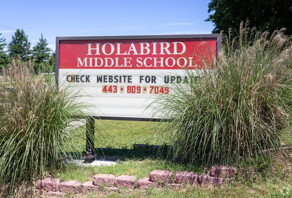 Holabird MS  School  Sign